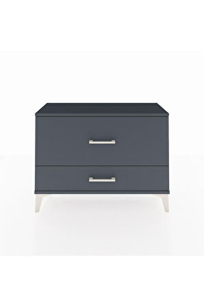 Arges Şifonyer 2 Çekmeceli 88x30x64 Antrasit-Antrasit