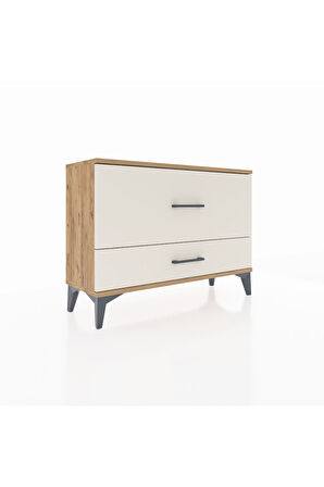 Arges Şifonyer 2 Çekmeceli 88x30x64 Çam-Aytaşı