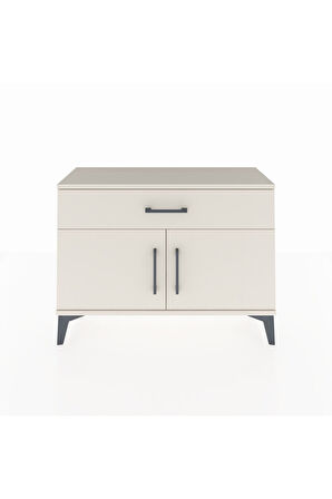 Arges Şifonyer Tek Raflı Tek Çekmeceli 2 Kapaklı 88x30x64 Aytaşı-Aytaşı