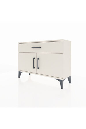 Arges Şifonyer Tek Raflı Tek Çekmeceli 2 Kapaklı 88x30x64 Aytaşı-Aytaşı