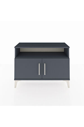 Arges Şifonyer 2 Raflı 2 Kapaklı 88x30x64 Antrasit-Antrasit