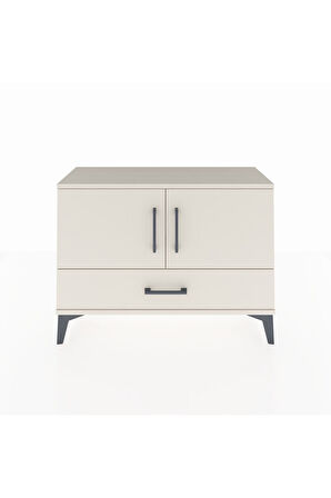 Arges Şifonyer 2 Raflı Tek Çekmeceli 2 Kapaklı 88x30x64 Aytaşı-Aytaşı