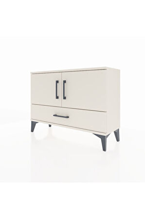 Arges Şifonyer 2 Raflı Tek Çekmeceli 2 Kapaklı 88x30x64 Aytaşı-Aytaşı