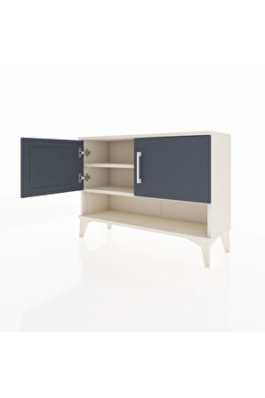 Arges Şifonyer 2 Raflı 2 Kapaklı 88x30x64 Aytaşı-Antrasit