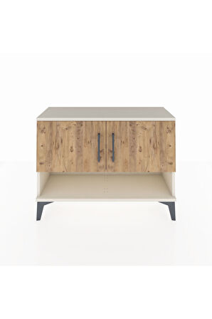 Arges Şifonyer 2 Raflı 2 Kapaklı 88x30x64 Aytaşı-Çam