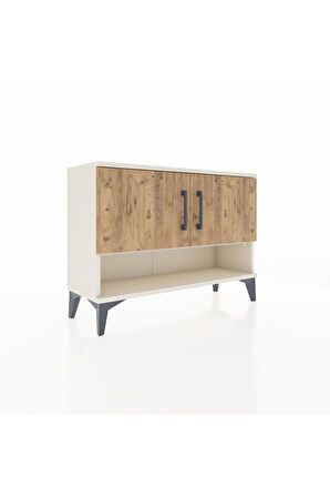 Arges Şifonyer 2 Raflı 2 Kapaklı 88x30x64 Aytaşı-Çam