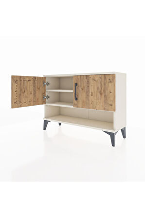 Arges Şifonyer 2 Raflı 2 Kapaklı 88x30x64 Aytaşı-Çam