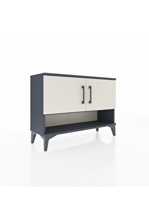 Arges Şifonyer 2 Raflı 2 Kapaklı 88x30x64 Antrasit-Aytaşı
