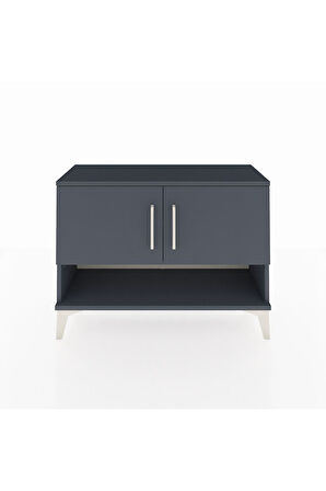 Arges Şifonyer 2 Raflı 2 Kapaklı 88x30x64 Antrasit-Antrasit