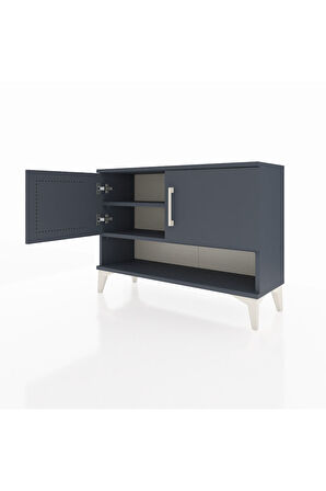 Arges Şifonyer 2 Raflı 2 Kapaklı 88x30x64 Antrasit-Antrasit