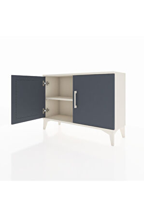 Arges Şifonyer Tek Raflı 2 Kapaklı 88x30x64 Aytaşı-Antrasit