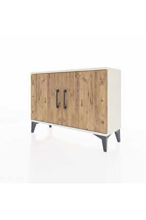 Arges Şifonyer Tek Raflı 2 Kapaklı 88x30x64 Aytaşı-Çam