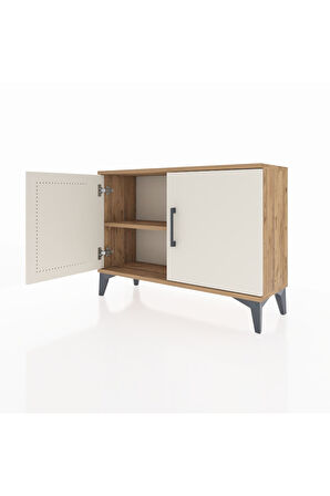 Arges Şifonyer Tek Raflı 2 Kapaklı 88x30x64 Çam-Aytaşı
