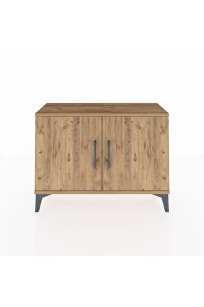 Arges Şifonyer Tek Raflı 2 Kapaklı 88x30x64 Çam-Çam