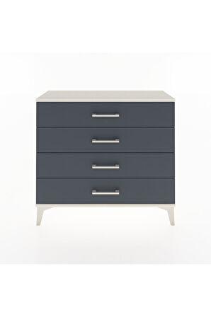 Arges Şifonyer 4 Çekmeceli 88x30x80 Aytaşı-Antrasit