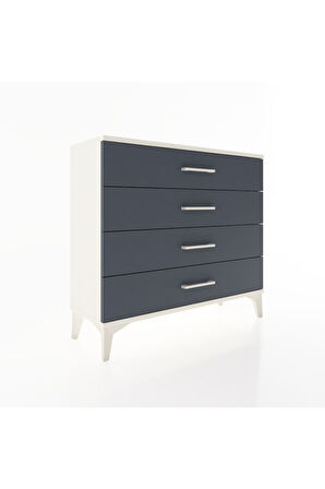 Arges Şifonyer 4 Çekmeceli 88x30x80 Aytaşı-Antrasit