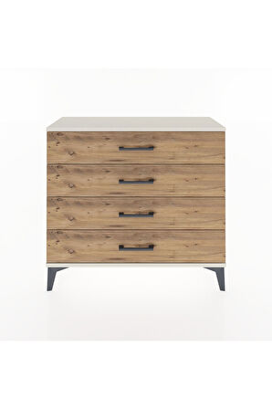 Arges Şifonyer 4 Çekmeceli 88x30x80 Aytaşı-Çam
