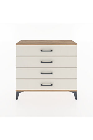 Arges Şifonyer 4 Çekmeceli 88x30x80 Çam-Aytaşı