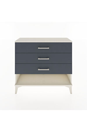 Arges Şifonyer 3 Çekmeceli 88x30x80 Aytaşı-Antrasit