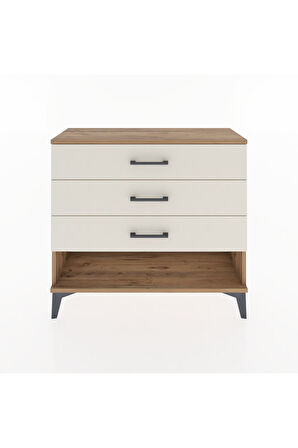 Arges Şifonyer 3 Çekmeceli 88x30x80 Çam-Aytaşı