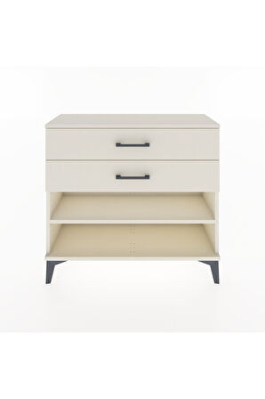 Arges Şifonyer Tek Raflı 2 Çekmeceli 88x30x80 Aytaşı-Aytaşı