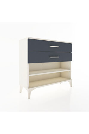 Arges Şifonyer Tek Raflı 2 Çekmeceli 88x30x80 Aytaşı-Antrasit