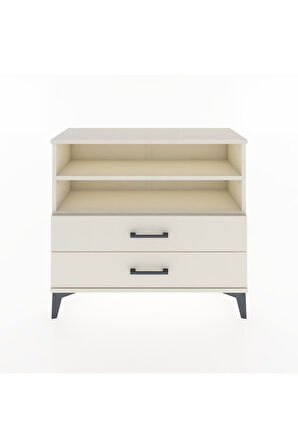 Arges Şifonyer 2 Raflı 2 Çekmeceli 88x30x80 Aytaşı-Aytaşı