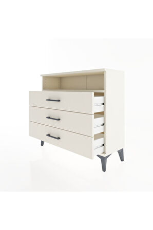 Arges Şifonyer Tek Raflı 3 Çekmeceli 88x30x80 Aytaşı-Aytaşı
