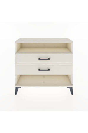 Arges Şifonyer Tek Raflı 2 Çekmeceli 88x30x80 Aytaşı-Aytaşı