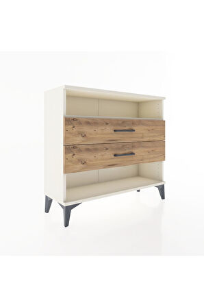 Arges Şifonyer Tek Raflı 2 Çekmeceli 88x30x80 Aytaşı-Çam