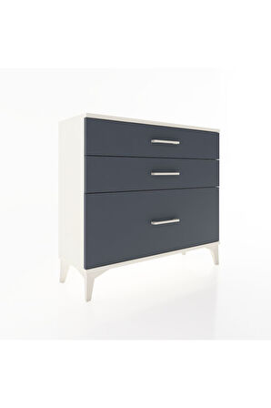 Arges Şifonyer 3 Çekmeceli 88x30x80 Aytaşı-Antrasit
