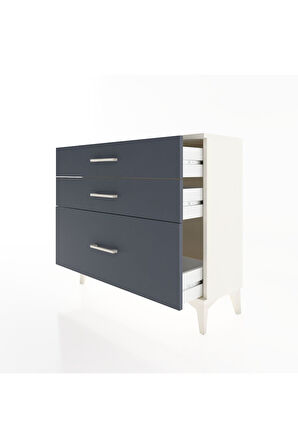 Arges Şifonyer 3 Çekmeceli 88x30x80 Aytaşı-Antrasit