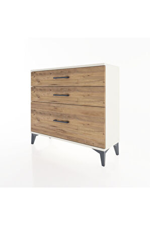 Arges Şifonyer 3 Çekmeceli 88x30x80 Aytaşı-Çam