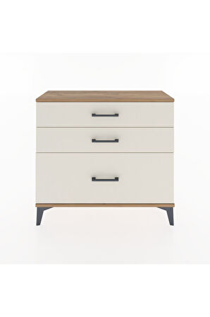 Arges Şifonyer 3 Çekmeceli 88x30x80 Çam-Aytaşı