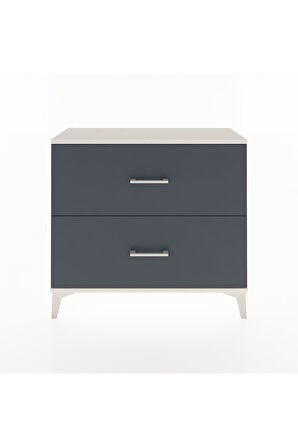 Arges Şifonyer 2 Çekmeceli 88x30x80 Aytaşı-Antrasit