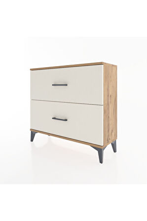 Arges Şifonyer 2 Çekmeceli 88x30x80 Çam-Aytaşı