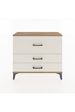 Arges Şifonyer 3 Çekmeceli 88x30x80 Çam-Aytaşı