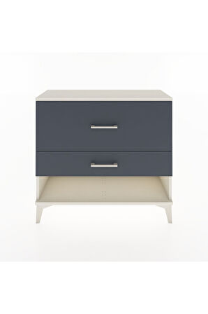 Arges Şifonyer 2 Çekmeceli 88x30x80 Aytaşı-Antrasit