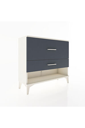 Arges Şifonyer 2 Çekmeceli 88x30x80 Aytaşı-Antrasit