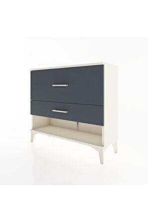 Arges Şifonyer 2 Çekmeceli 88x30x80 Aytaşı-Antrasit