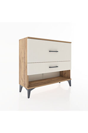 Arges Şifonyer 2 Çekmeceli 88x30x80 Çam-Aytaşı