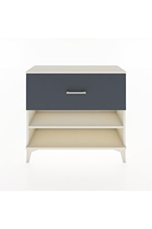 Arges Şifonyer Tek Raflı Tek Çekmeceli 88x30x80 Aytaşı-Antrasit