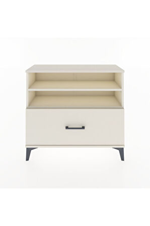 Arges Şifonyer 2 Raflı Tek Çekmeceli 88x30x80 Aytaşı-Aytaşı