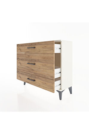 Arges Şifonyer 3 Çekmeceli 88x30x80 Aytaşı-Çam