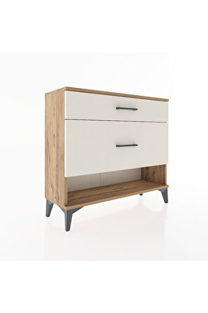 Arges Şifonyer 2 Çekmeceli 88x30x80 Çam-Aytaşı