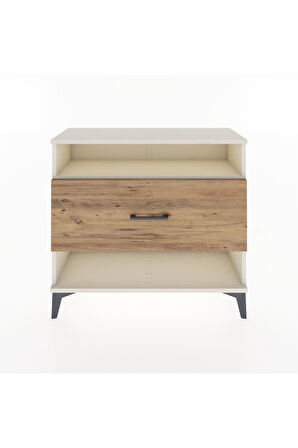 Arges Şifonyer Tek Raflı Tek Çekmeceli 88x30x80 Aytaşı-Çam