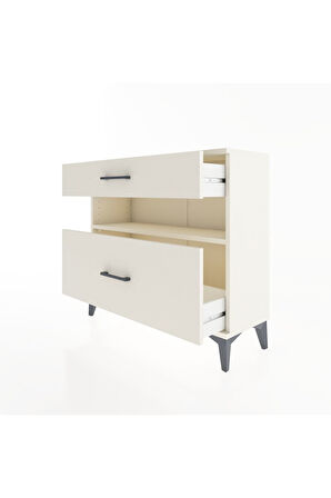 Arges Şifonyer Tek Raflı 2 Çekmeceli 88x30x80 Aytaşı-Aytaşı