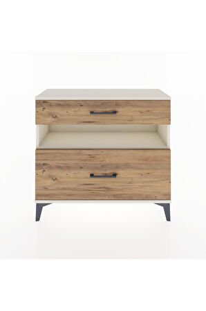 Arges Şifonyer Tek Raflı 2 Çekmeceli 88x30x80 Aytaşı-Çam