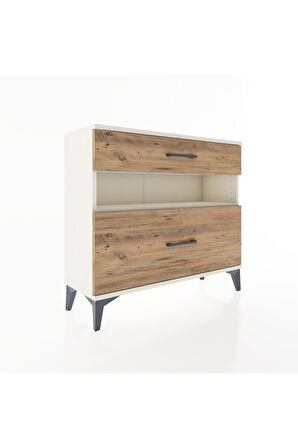 Arges Şifonyer Tek Raflı 2 Çekmeceli 88x30x80 Aytaşı-Çam