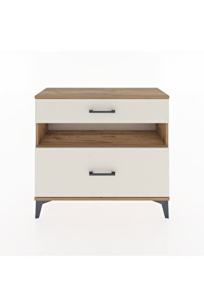 Arges Şifonyer Tek Raflı 2 Çekmeceli 88x30x80 Çam-Aytaşı